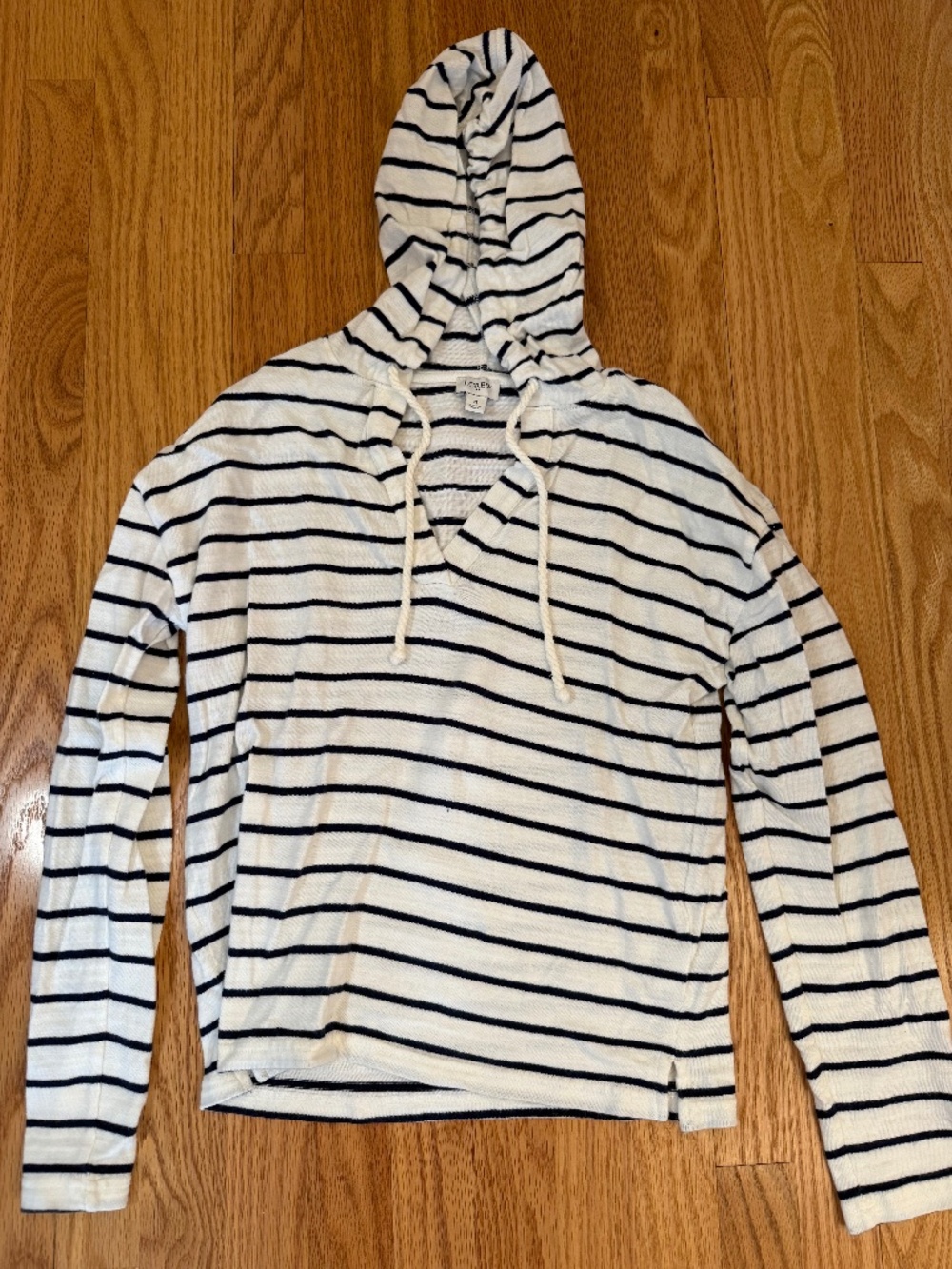J crew factory striped hoodie
